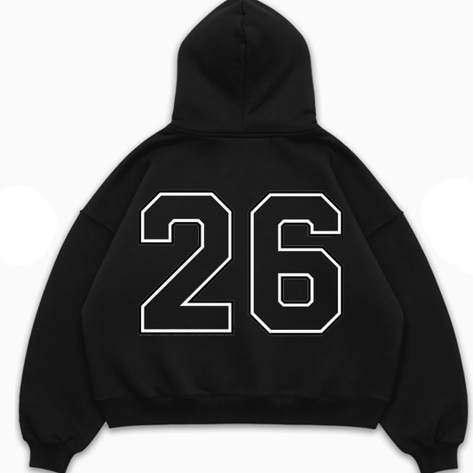 JERSEY 26 Boxy Oversize Hoodie