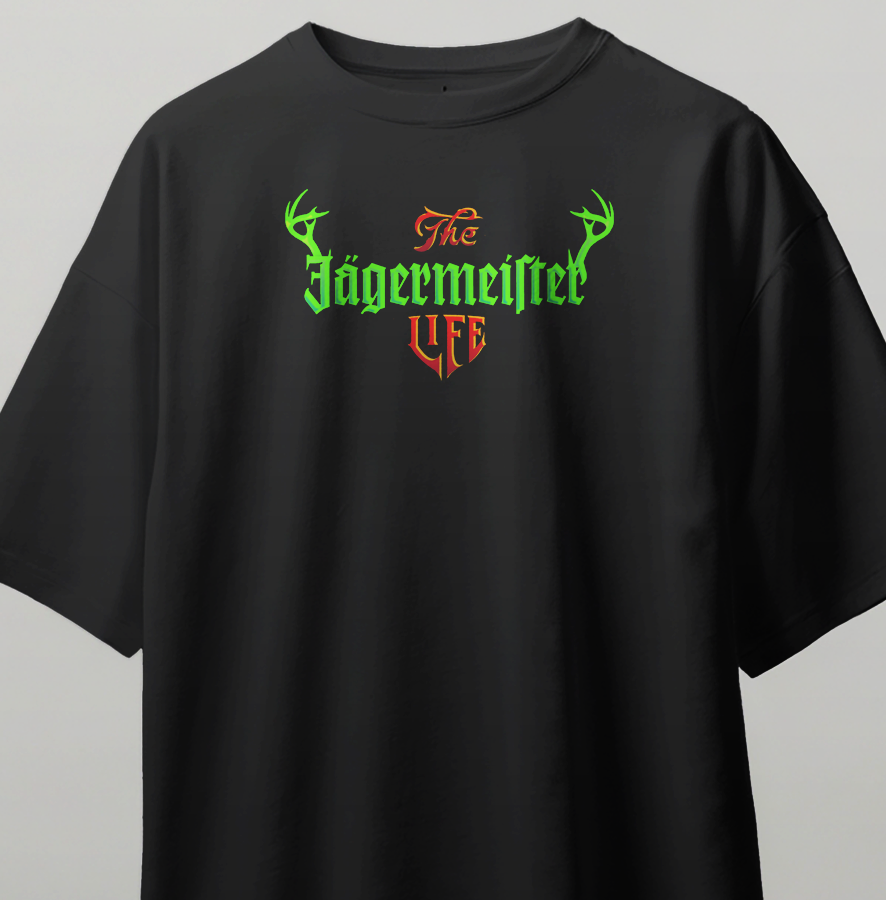 Oversize Kısa Kollu Baskılı Tişört