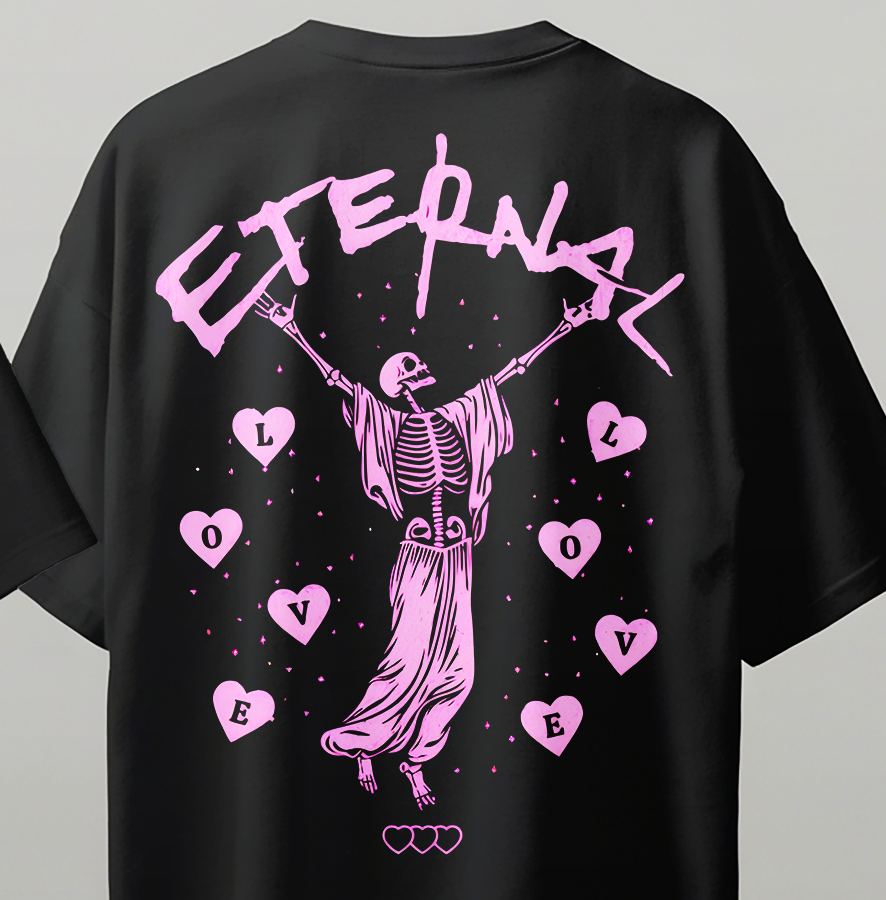 Eternal Oversize Kısa Kollu Baskılı Tişört