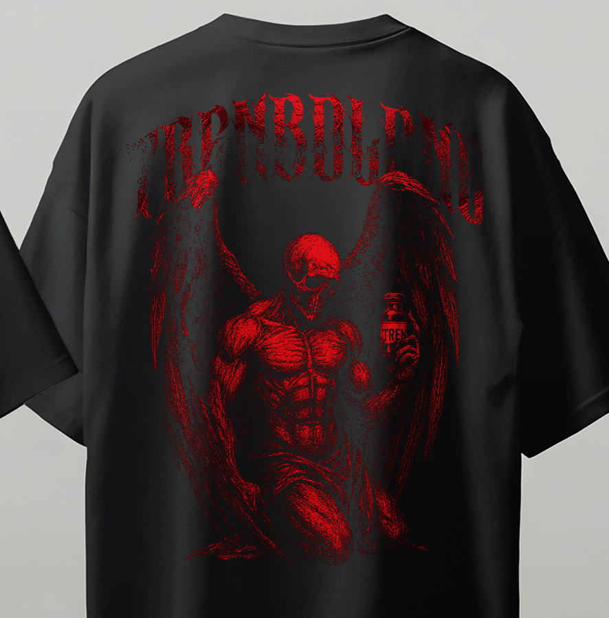 Trenbolone Oversize Kısa Kollu Baskılı Tişört