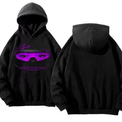 Purple Vibes Boxy Oversize Hoodie