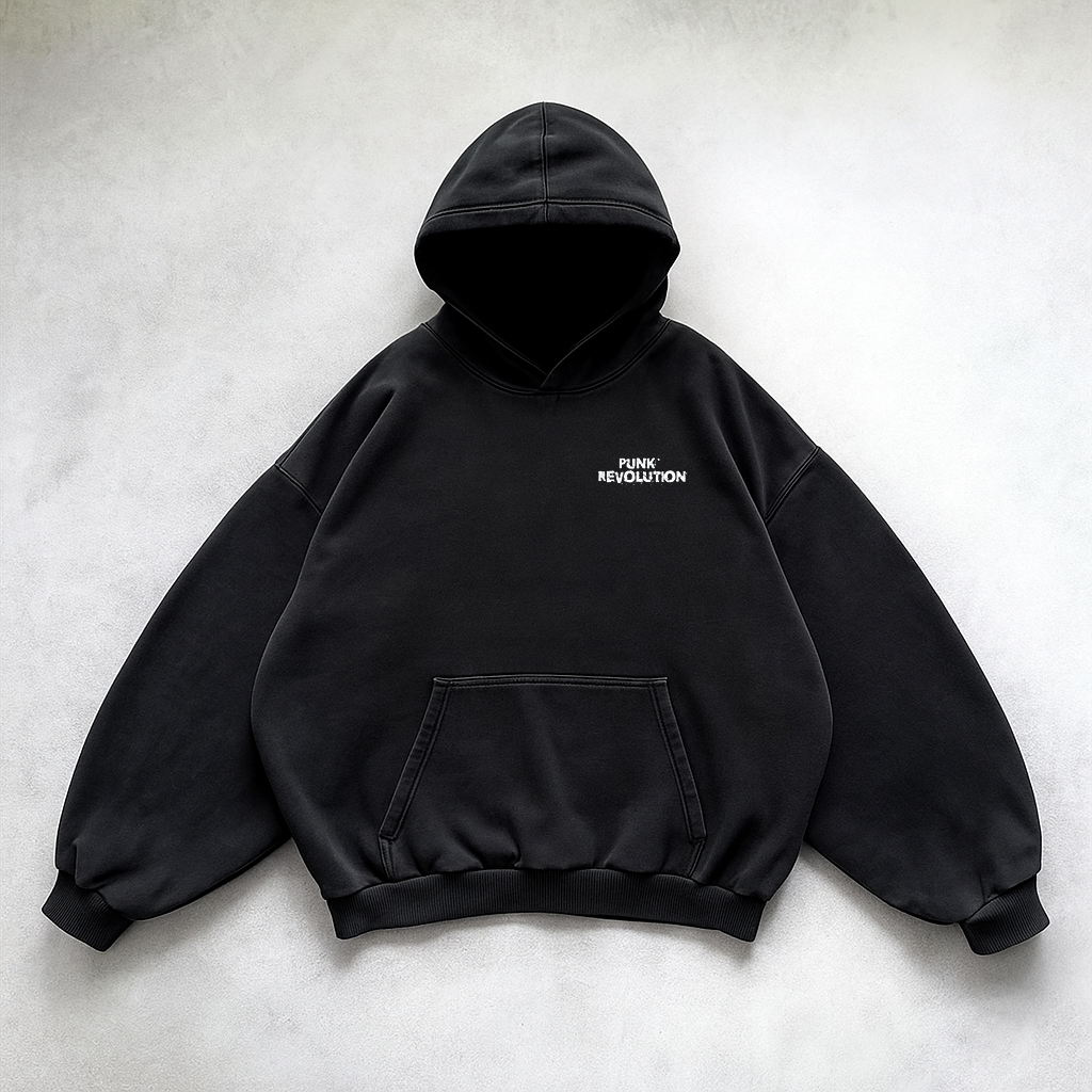 Punk Chaos Boxy Oversize Hoodie