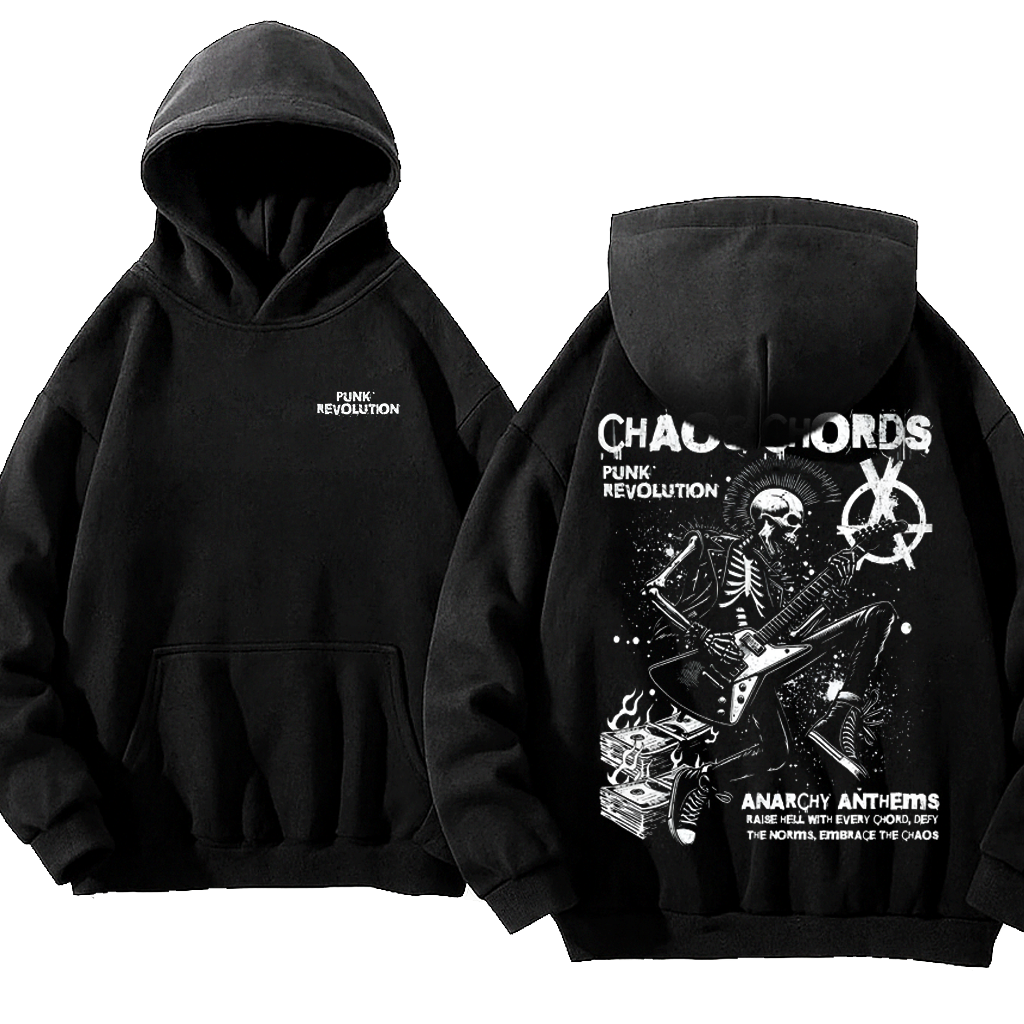 Punk Chaos Boxy Oversize Hoodie