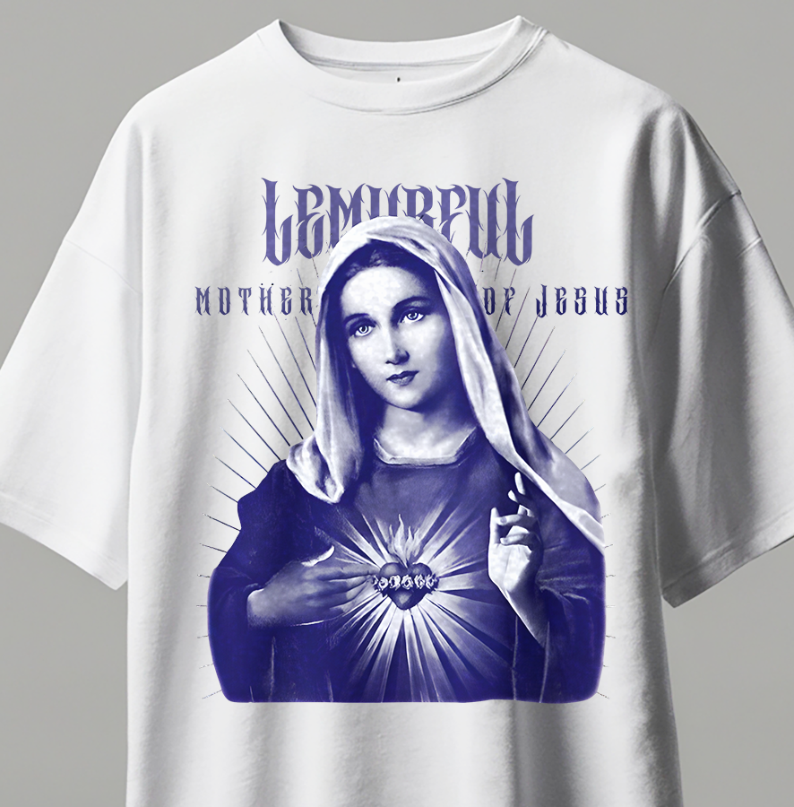 Oversize Kısa Kollu Baskılı Tişört