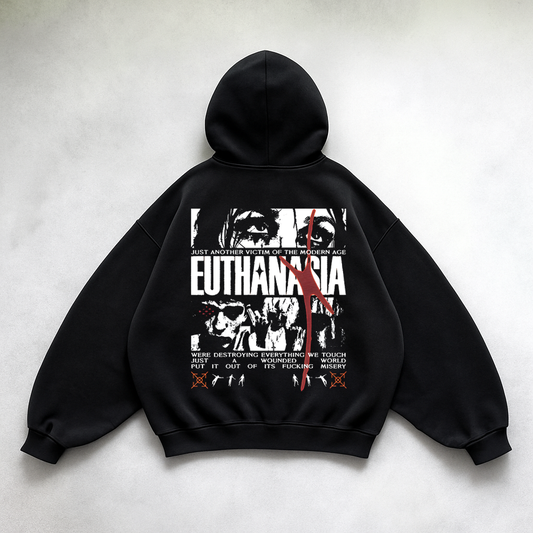 EUTHANASIA Boxy Oversize Hoodie