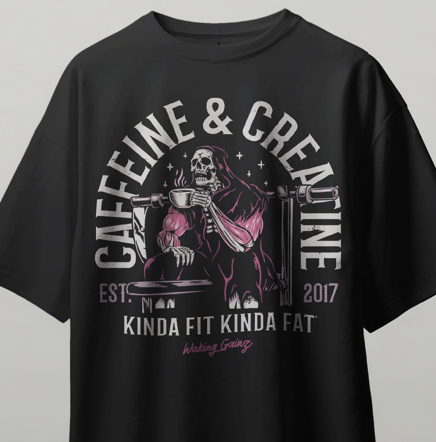 Oversize Kısa Kollu Baskılı Tişört