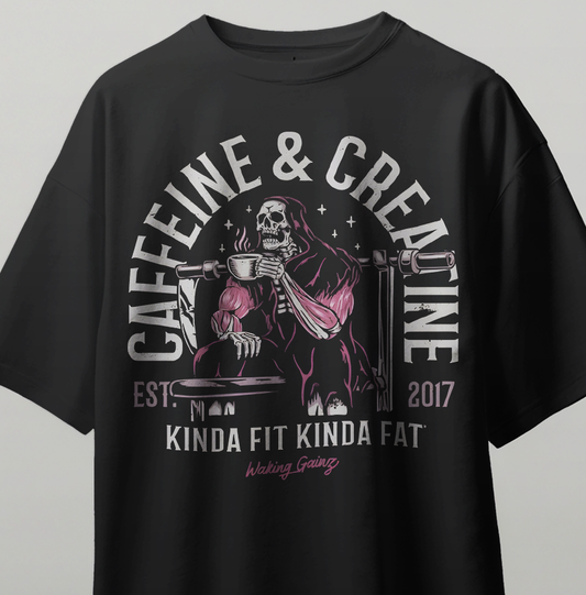 Oversize Kısa Kollu Baskılı Tişört