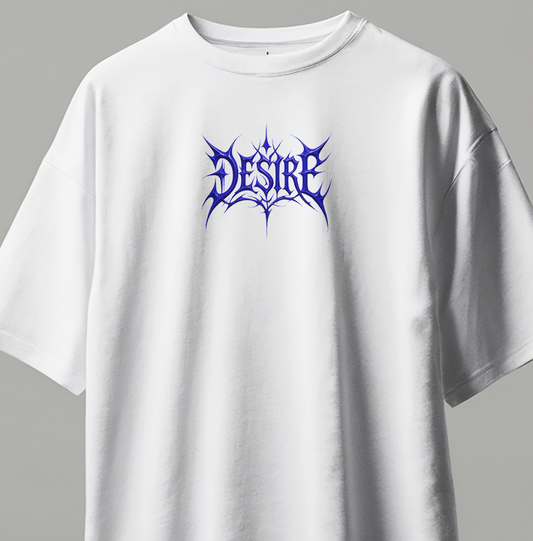 Oversize Kısa Kollu Baskılı Tişört