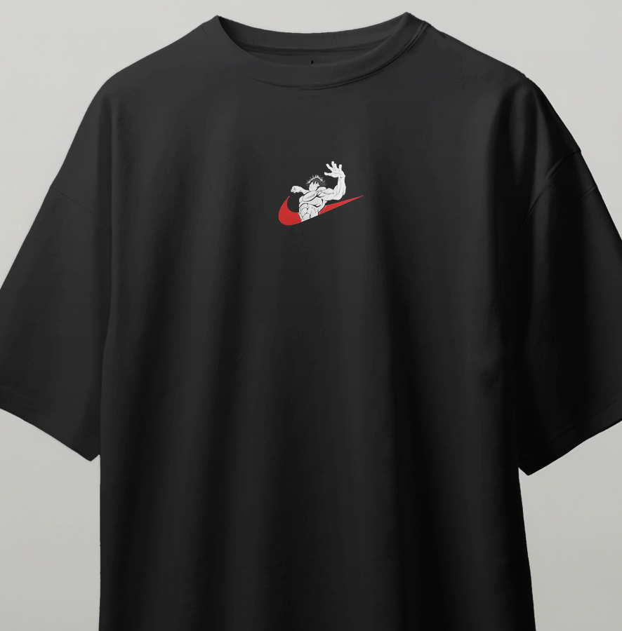 Baki Hanma Oversize Kısa Kollu Baskılı Tişört