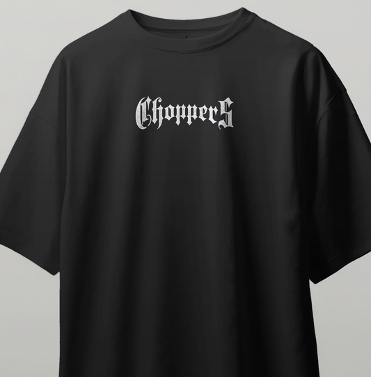 Choppers Oversize Kısa Kollu Baskılı Tişört