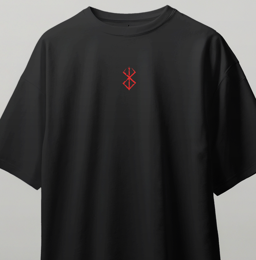 Berserk Oversize Kısa Kollu Baskılı Tişört