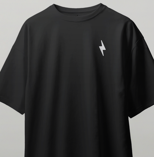 Never Give Up Oversize Kısa Kollu Baskılı Tişört