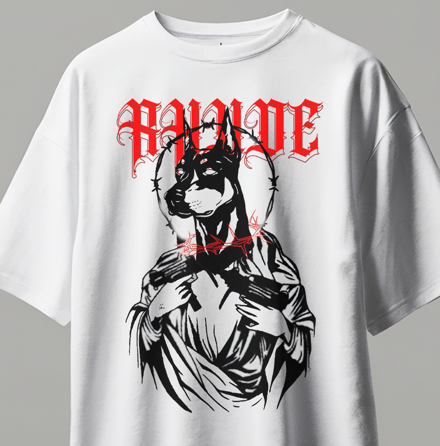 Rhude Oversize Kısa Kollu Baskılı Tişört