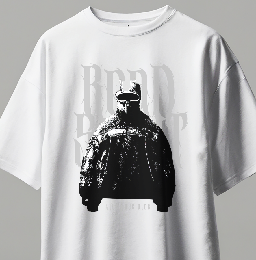 Oversize Kısa Kollu Baskılı Tişört