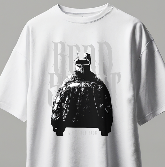 Oversize Kısa Kollu Baskılı Tişört