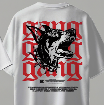 Gang Oversize Kısa Kollu Baskılı Tişört