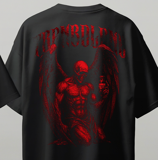 Trenbolone Oversize Kısa Kollu Baskılı Tişört